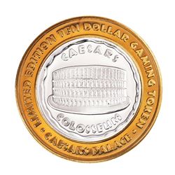 .999 Silver Caesars Palace Las Vegas, Nevada $10 Casino Limited Edition Gaming Token