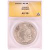 Image 1 : 1921 $1 Morgan Silver Dollar Coin ANACS AU58