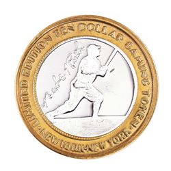 .999 Silver New York New York Casino Las Vegas $10 Limited Edition Gaming Token