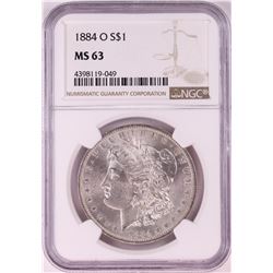 1884-O $1 Morgan Silver Dollar Coin NGC MS63