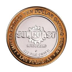 .999 Silver Suncoast Las Vegas, Nevada $10 Casino Limited Edition Gaming Token