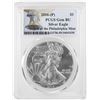 Image 1 : 2016-P $1 American Silver Eagle Coin PCGS Gem BU Struck at the Philadelphia Mint