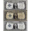 Image 1 : Lot of (3) 1928B $1 Funnyback Silver Certificate Notes