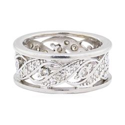 14KT White Gold 0.60 ctw Diamond Eternity Band