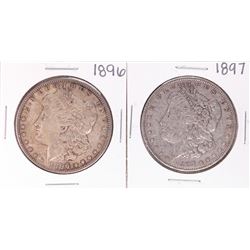 Lot of 1896-1897 $1 Morgan Silver Dollar Coins