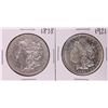 Image 1 : 1878 & 1921 First & Last Year $1 Morgan Silver Dollar Coin Set