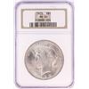 Image 1 : 1923 $1 Peace Silver Dollar Coin NGC MS65