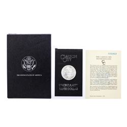 1883-CC $1 Morgan Silver Dollar Coin GSA Hoard Uncirculated with Box & COA