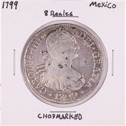 1799 Mexico 8 Reales Silver Coin Chopmarked