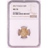 Image 1 : 2017 $5 American Gold Eagle Coin NGC MS70