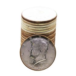 Roll of (20) Brilliant Uncirculated 1964 Kennedy Half Dollar Coins