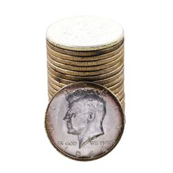 Roll of (20) Brilliant Uncirculated 1964 Kennedy Half Dollar Coins Nice Toning