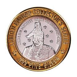 .999 Silver Lac Courte Oreilles Casino $10 Casino Limited Edition Gaming Token