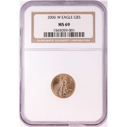 2006 $5 American Gold Eagle Coin NGC MS69