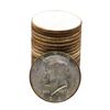 Image 1 : Roll of (20) Brilliant Uncirculated 1964 Kennedy Half Dollar Coins