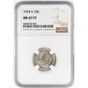 Image 1 : 1954-S Roosevelt Dime Coin NGC MS67FT