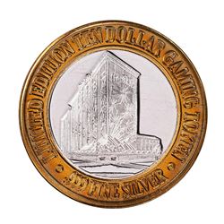 .999 Fine Silver Comstock Hotel & Casino Reno, NV $10 Limited Edition Gaming Token