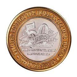 .999 Silver Harveys Lake Tahoe, Nevada $10 Casino Limited Edition Gaming Token