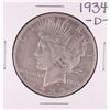 Image 1 : 1934-D $1 Peace Silver Dollar Coin