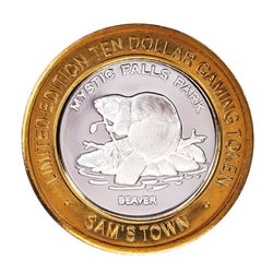 .999 Silver Sam's Town Las Vegas $10 Limited Edition Casino Gaming Token