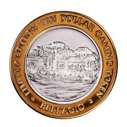 .999 Silver Bellagio Las Vegas, Nevada $10 Casino Limited Edition Gaming Token