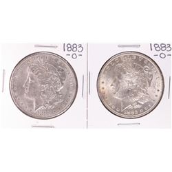 Lot of (2) 1883-O $1 Morgan Silver Dollar Coins