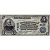Image 1 : 1902 $5 Wells Fargo National Bank of San Francisco, CA CH# 5105 National Currency Note