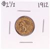 Image 1 : 1912 $2 1/2 Indian Head Quarter Eagle Gold Coin