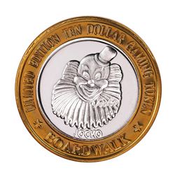 .999 Silver Boardwalk Casino Las Vegas, Nevada $10 Limited Edition Gaming Token