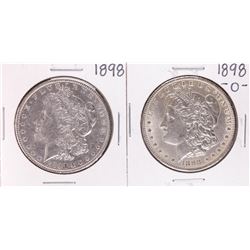 Lot of 1898 & 1898-O $1 Morgan Silver Dollar Coins
