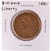Image 1 : 1881 $10 Liberty Head Eagle Gold Coin