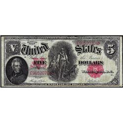 1907 $5 Woodchopper Legal Tender Note