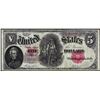 Image 1 : 1907 $5 Woodchopper Legal Tender Note