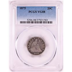 1875 Twenty Cent Piece Coin PCGS VG08