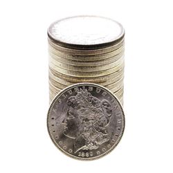 Roll of (20) Brilliant Uncirculated 1889 $1 Morgan Silver Dollar Coins