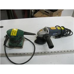 MASTERCRAFT 4 1/2" ANGLE GRINDER, CRAFTSMAN PALM SANDER