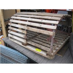 DECORATIVE WOODEN LOBSTER TRAP