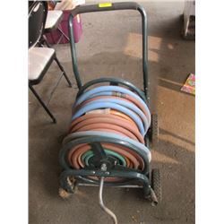 METAL HOSE REEL WITH HOSE