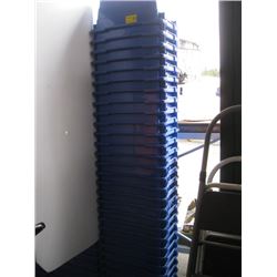 30 BLUE BINS D-8" X W-11" X L-17"