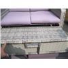 Image 2 : 1 WICKER LIKE PATIO SEAT WITH PULL OUT BENCH (FOLD DOWN TO A BED)