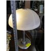 Image 1 : STAINLESS WITH GLASS SHADE TABLE LAMP