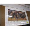 Image 2 : 2 - 1991 CLOVERDALE FRAMED RODEO POSTER (1 FRAMED 1 NOT FRAMED)