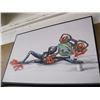 Image 1 : FRAMED PAINTING OF "COLORFUL FROG"