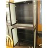 Image 2 : 4 DOOR OPAQUE GLASS CABINET WITH DRAWER