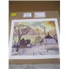 Image 1 : GROUP OF 7 PRINT "WINTER IN THE VILLAGE" BY A.J.CASSON