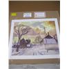 Image 1 : GROUP OF 7 PRINT "WINTER IN THE VILLAGE" BY A.J.CASSON