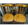 Image 1 : PR OF WOODEN CHAIRS