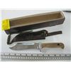 Image 1 : PUMA WHITE HUNTER VINTAGE KNIFE WITH GROUND TIP & PUMA SHEATH (NO MARKING ON KNIFE)