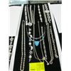 Image 1 : A LOT OF SILVER COLOR NECKLACES AND BRACELETS