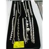 Image 1 : A LOT OF SILVER COLOR NECKLACES & BRACELETS